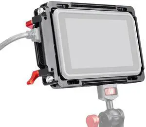ANDYCINE Monitor Cage with Built-In NATO Rail and HDMI Cable Clamp Sunhood