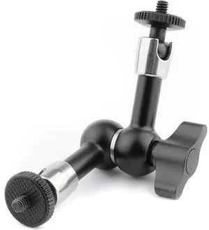 CAMVATE 7" Articulating Magic Arm V1 with 1/4"-20 Screws, Black Knob #C1481BLACK