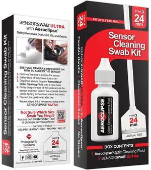 Photographic Solutions Photographic Solutions 24mm Sensor Cleaning Swab Kit (Aeroclipse Solution)