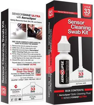 Photographic Solutions Photographic Solutions 33mm Sensor Cleaning Swab Kit (Aeroclipse Solution)