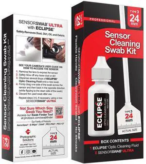 Photographic Solutions Photographic Solutions 24mm Sensor Cleaning Swab Kit (Eclipse Solution)