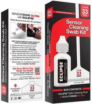 Photographic Solutions Photographic Solutions 33mm Sensor Cleaning Swab Kit (Eclipse Solution)