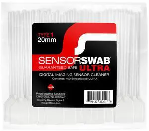 Photographic Solutions Type 1 20mm Sensor Swab Ultra for APS-H Sensors, 100-Pack