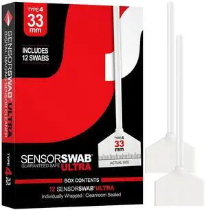 Photographic Solutions Type 4 33mm Sensor Swab Ultra for Medium Format Sensors, 12-Pack