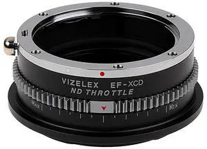 Fotodiox Vizelex ND Throttle Lens Mount Adapter with Built-In Variable ND 1 to 8 Stops Filter for Canon EOS EF/EF-S D/SLR Lens to Hasselblad X-System Mirrorless Cameras