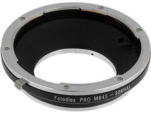 Fotodiox Pro Lens Mount Adapter, Mamiya 645 Mount Lenses to Sony Alpha A Camera