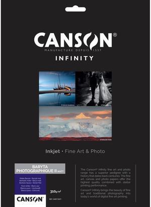 Canson Infinity Baryta Photographique II Matte Paper, 310gsm, 11x17", 25 Sheets