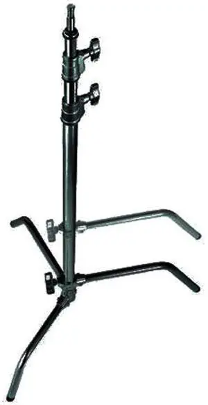 Avenger 10.75' C-Stand, Double Riser with One Sliding Leg, Black Steel