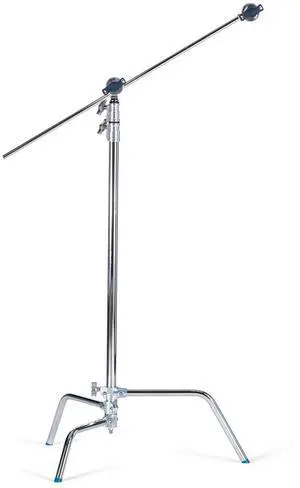 Avenger 10.76' C-Stand 33 Kit with Sliding Leg, 40" Extension Arm / 2.5" Grip Head 3 Sections, 2 Risers, Chrome