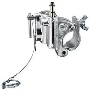 Avenger C345 Barrel Clamp with 5/8" Spigot / 1-1/8" Receiver and Wingnut, Silver