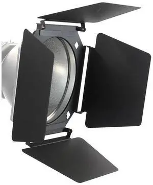 Alzo Digital 4 Vane Barndoor with Magnetic Gel Holder for High Intensity LED Lights