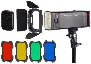 Flashpoint Barndoor Kit for eVOLV 200 Pro II Pocket Flash