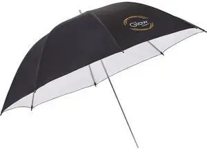 Glow 40" White Umbrella with Black Back - Made with Optical White Viscoelastic Polymer Fabric Material