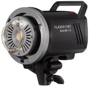 Flashpoint BLAZ 200-V 200Ws R2 Studio Monolight Flash With 10W LED Modeling Lamp and Bowens Mount