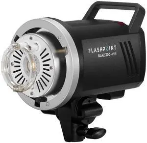 Flashpoint BLAZ 300-V 300Ws R2 Studio Monolight Flash With 10W LED Modeling Lamp and Bowens Mount