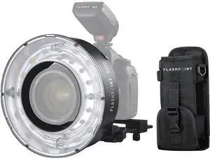 Flashpoint R200 Ring Flash Head for eVOLV200 and 200 Pro Pocket Flash, Black with CB56 Carrying Bag