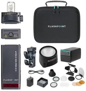 Flashpoint eVOLV 200 Pro II TTL Pocket Flash With Round Head Pro Kit