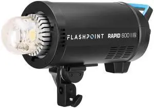 Flashpoint Rapid 600 II HSS Monolight with Built-In R2 2.4GHz Radio Remote System, Bowens Mount
