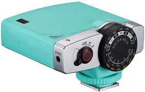 Flashpoint FlashBack Junior Retro Camera Flash, Mint Green