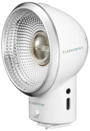 Flashpoint FlashBack Lux Elf Retro Camera Flash, White
