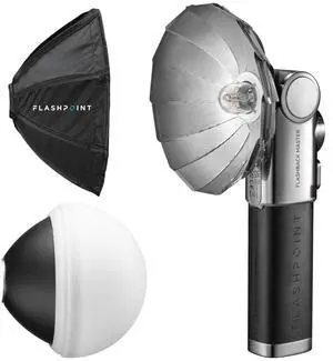 Flashpoint FlashBack Lux Master Retro TTL Camera Flash Kit with Octa Softbox & Reflector with Dome