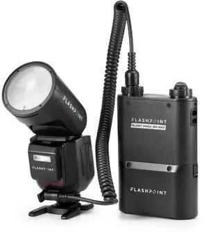 Flashpoint Zoom Li-on X PRO R2 TTL On-Camera Round Flash Speedlight With BP-960 Power Pack For Canon