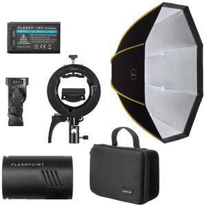 Flashpoint XPLOR 100 Pro TTL R2 Monolight, Bundle w/ParaSnap Softbox, S2 Bracket