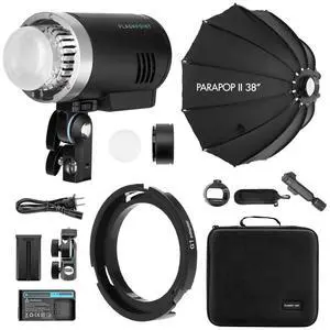 Flashpoint XPLOR 300 Pro TTL R2 Monolight, Bundle with 24" PS-B24K ParaSnap Octagonal Softbox and OTA Set