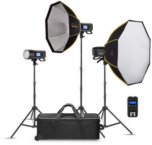 Flashpoint XPLOR 400 Pro R2 HSS TTL  All-In-One Outdoor Flash (3-Light Kit)