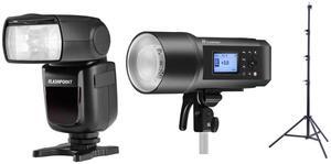 Flashpoint XPLOR 600 PRO TTL R2 Monolight with Zoom Li-ion Speedlite For Nikon