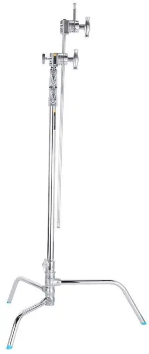 Flashpoint 40" Quick Release Turtle Base C-Stand Kit with 2.5" Grip Head & 40" Grip Arm (Chrome)
