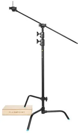 Flashpoint 40" Quick Sliding Leg C-Stand Kit with 2.5" Grip Head & 40" Grip Arm (Black)