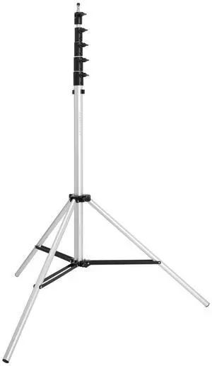 Flashpoint Pro Air-Cushioned Heavy-Duty Light Stand (Chrome, 15.7')