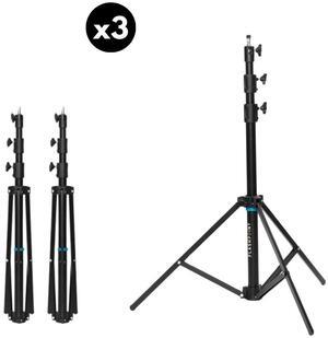 Flashpoint 7' Air-Cushion Heavy-Duty AutoStand Pro, Black, 3-Pack #FPS7ASPROK3