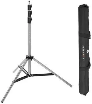Flashpoint Pro Air-Cushioned Heavy-Duty Light Stand (Chrome, 7.2')