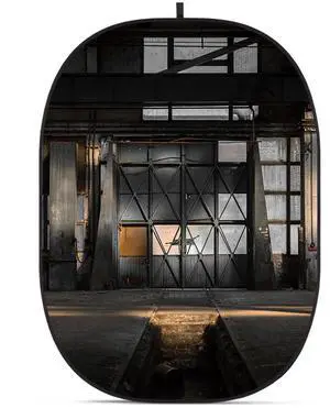 Glow CBA-CA0001 5x6.5' Fabric Collapsible Backdrop, Abandoned Sites