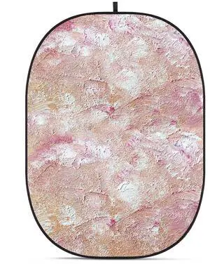 Glow CBA-PA0002 5x6.5' Fabric Collapsible Backdrop, Abstract Painting