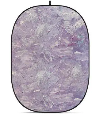Glow CBA-PA0004 5x6.5' Fabric Collapsible Backdrop, Abstract Painting