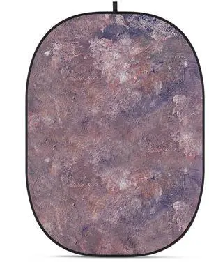 Glow CBA-PA0005 5x6.5' Fabric Collapsible Backdrop, Abstract Painting