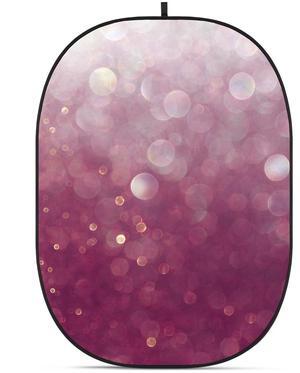 Glow CBA-TB0002 5x6.5' Fabric Collapsible Backdrop, Bokeh Textured