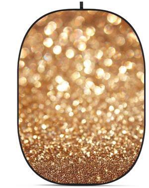 Glow CBA-TB0003 5x6.5' Fabric Collapsible Backdrop, Bokeh Textured