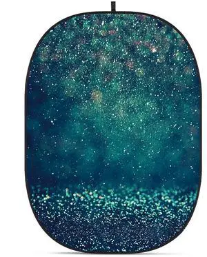 Glow CBA-TB0013 5x6.5' Fabric Collapsible Backdrop, Bokeh Textured