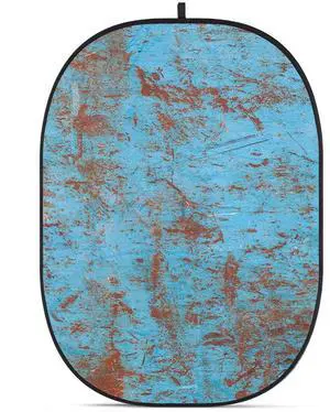 Glow CBA-WR0006 5x6.5' Fabric Collapsible Backdrop, Rusty Wall