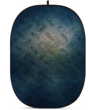 Glow CBA-WR0007 5x6.5' Fabric Collapsible Backdrop, Rusty Wall
