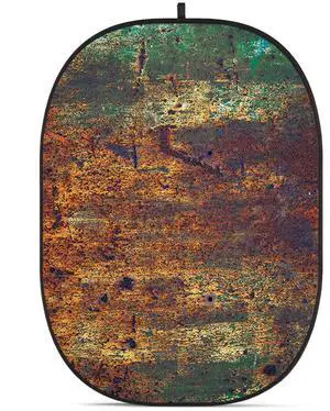 Glow CBA-WR0008 5x6.5' Fabric Collapsible Backdrop, Rusty Wall