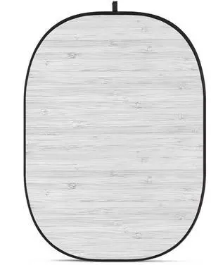 Glow CBA-WW0006 5x6.5' Fabric Collapsible Backdrop, Wooden Wall