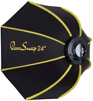 Glow ParaSnap PS-B24K 24" Octagonal Softbox for Flashpoint XPLOR 300 Pro and Godox ML60 Light