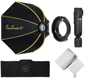 Glow ParaSnap PS-B32K 32" Octagonal Softbox for Nanlite Forza Light