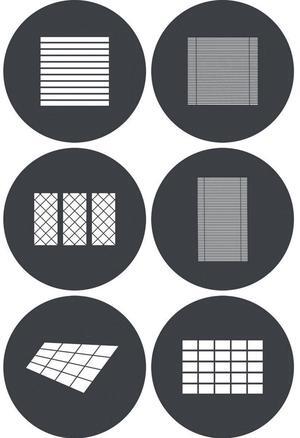 Godox GP-GS4 Gobo Set for MG1200Bi Spotlight Mount (6-Pack)