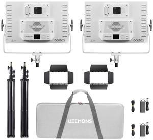 Godox Litemons LP1200Bi 120W Bi-Color LED 2-Light Panel Kit #LP1200BI K2
